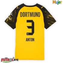 Camiseta Borussia Dortmund Waldemar Anton #3 Primera Equipación para mujer 2025-26 manga corta
